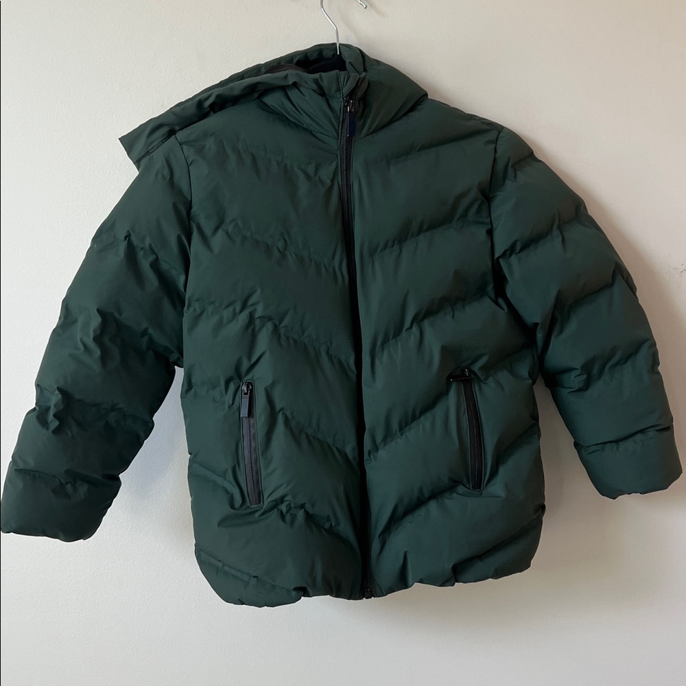 Boy’s Zara Water Repellent Hooded Puffer Jacket - Size 8